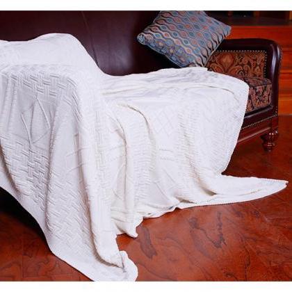 Soft 100% Cotton Home Blanket Couch..