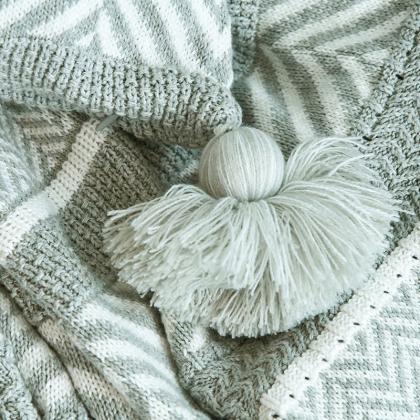 Four seasons cotton jacquard knitte..