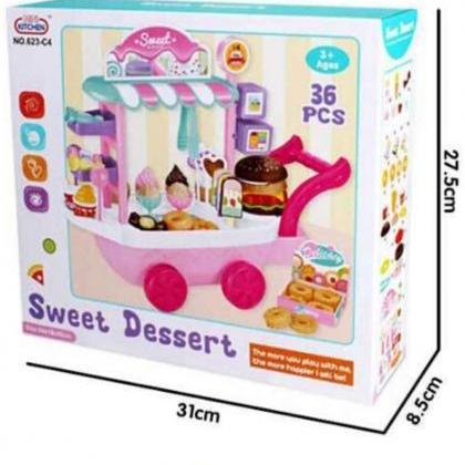  Children Ice-Cream Stroller Mini K..
