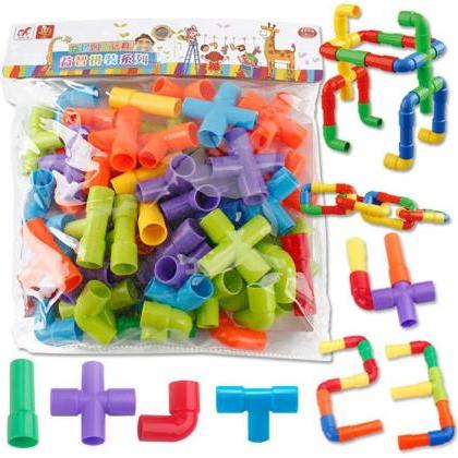 Pipe Building Toys, Colorful Water ..