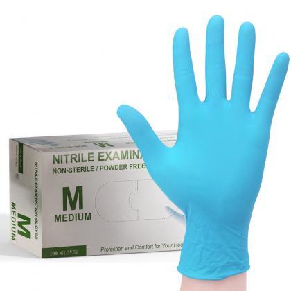  100 Pcs Nitrile Disposable Gloves ..