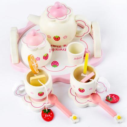  Wooden Tea Set Toys- Play Food and..