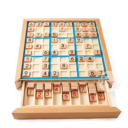 Wooden Sudoku Game Adult Logical Th..