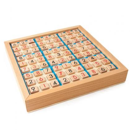 Wooden Sudoku Game Adult Logical Th..