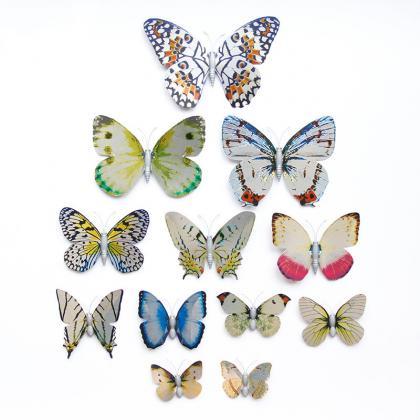  96 PCS Wall Decal Butterfly Silver..