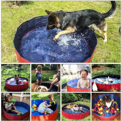  Portable Pet Dog Pool, Collapsible..