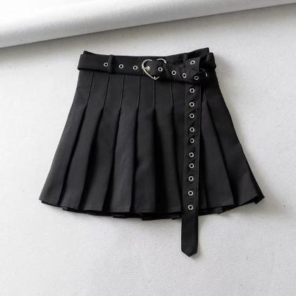 Women's half-length skirt belt deco..