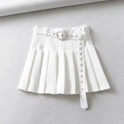 Women's half-length skirt belt deco..