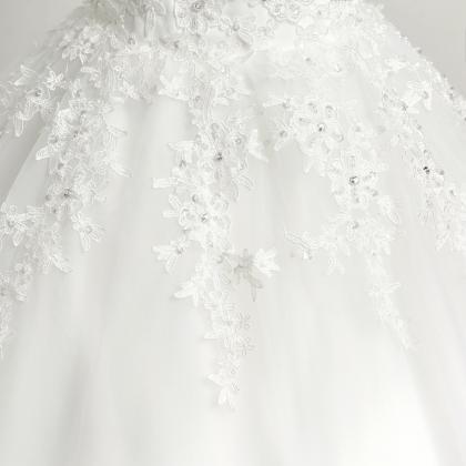 Bridal lace wedding dress banquet l..