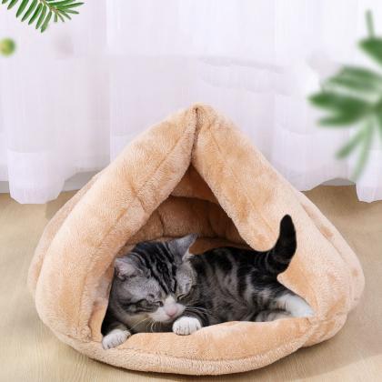 Cat hug quilt cave bed self-warming..