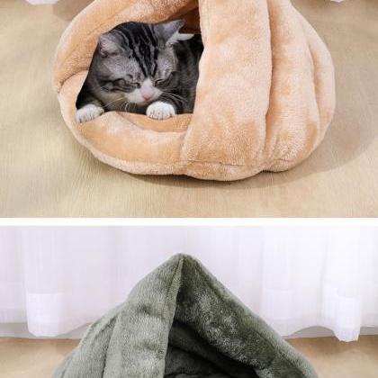 Cat hug quilt cave bed self-warming..