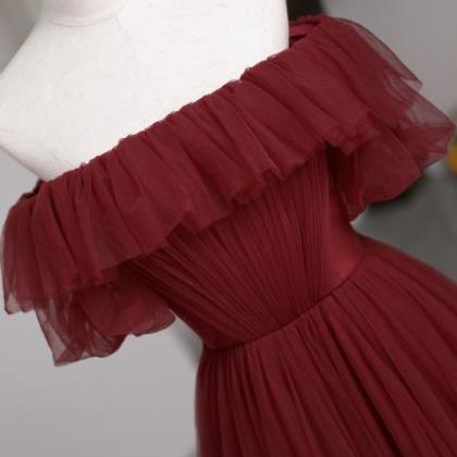 Wine Red Bridal Dress Wedding Dress..