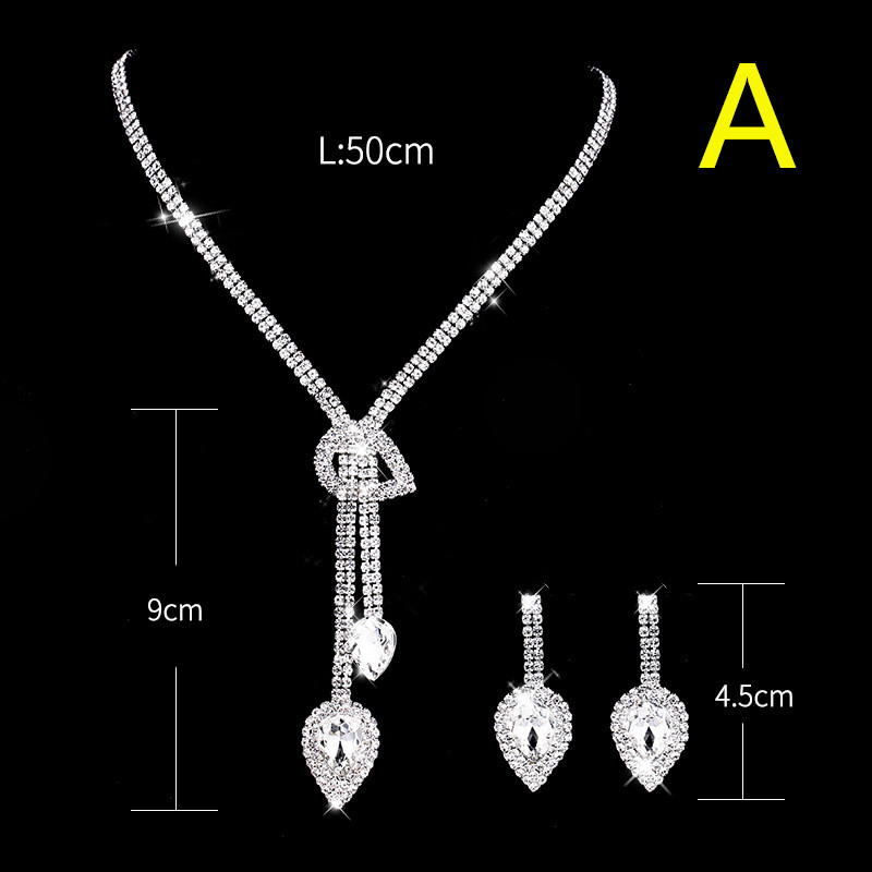 Bridal Wedding Accessories Necklace Earring Set