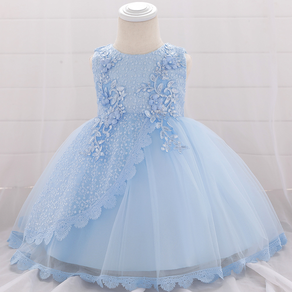 light blue infant dress