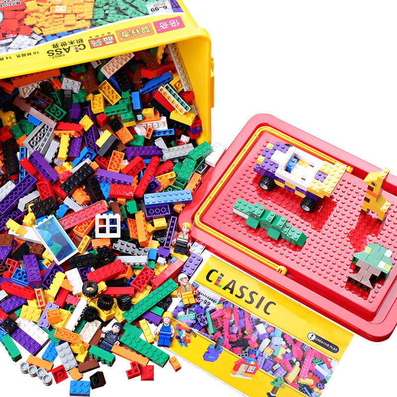Rainbow 1000 particles -Piece Premium Piece Plastic Castle Building Blocks Set; Spark Your Child’s Imagination & Develop Essential Skills, Educational, Durable & Safe Construction Blocks, Great Gift