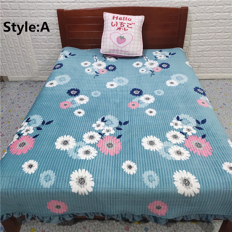 Bedding Multifunctional Blanket Four Season Blanket Korean Crystal Fleece Bed Cover Quilted Cotton Single Bed Cover