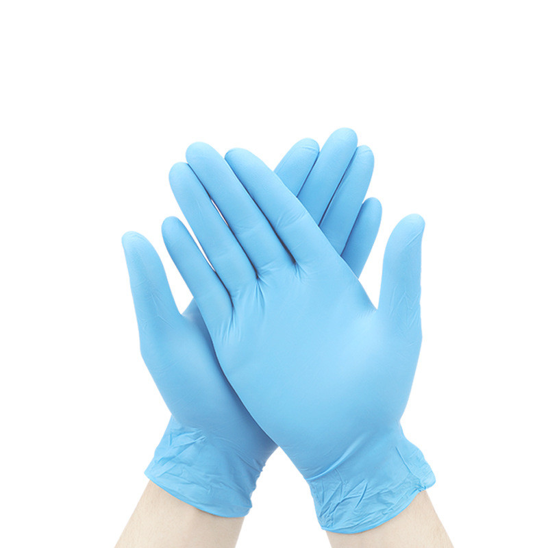 200 Pcs Nitrile Disposable Gloves Powder Free Rubber Latex Free Medical Exam Gloves Non Sterile Ambidextrous Comfortable Industrial Blue Rubber Gloves