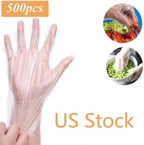 clear plastic cooking gloves