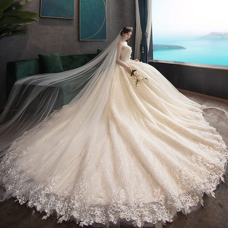 wedding dress tube style
