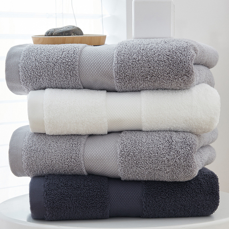 100% Cotton Premium Bath Towels, 27" x 55'' (Set of 4)