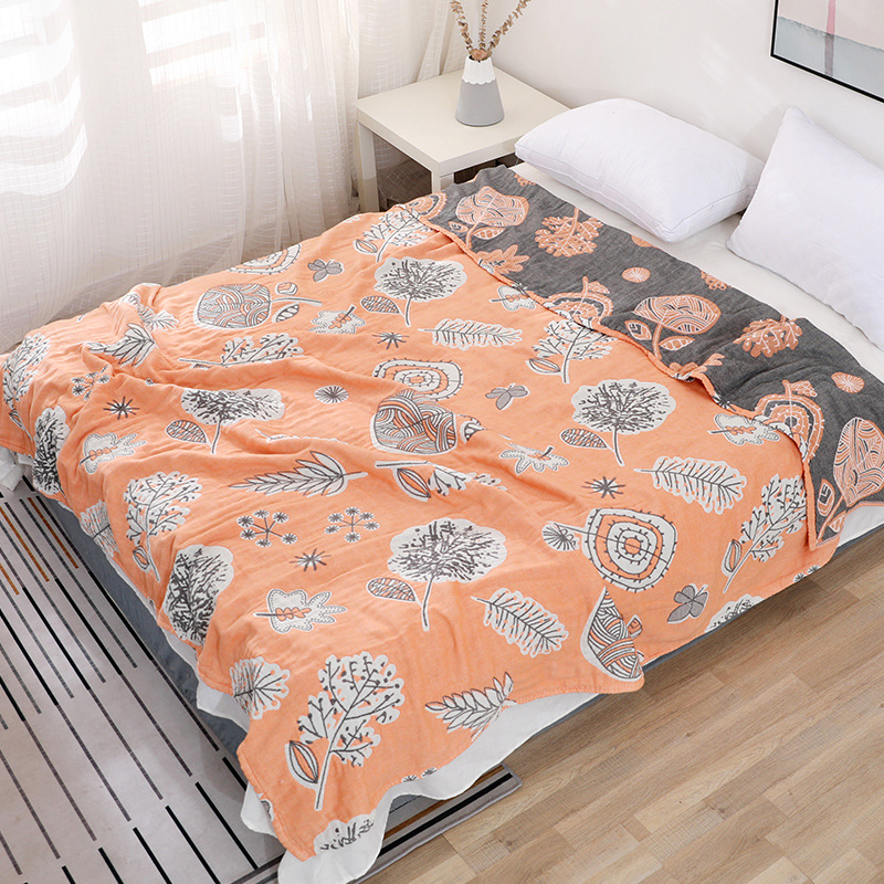 Pure cotton six-layer gauze air conditioning quilt blanket for children cotton summer quilt