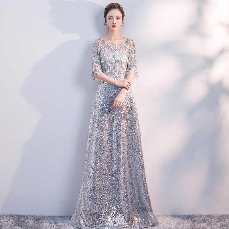 Women's Evening Dress Sequined Lace Party Dress Bridesmaid Dress on Luulla