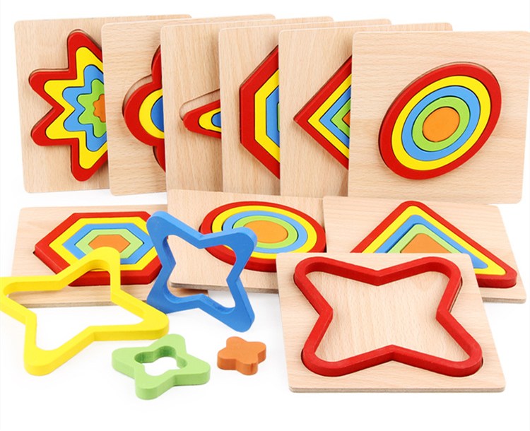Toddler Puzzles Games Wooden Toys Montessori Shape Sorting Puzzle Toddlers Activities Preschool Learning Early Educational Gift for Kids Age 1 2 3 4 5 6 Year Old