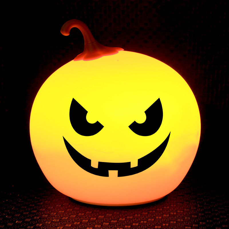 Pumpkin lantern halloween night light festival colorful decoration props usb small table lamp