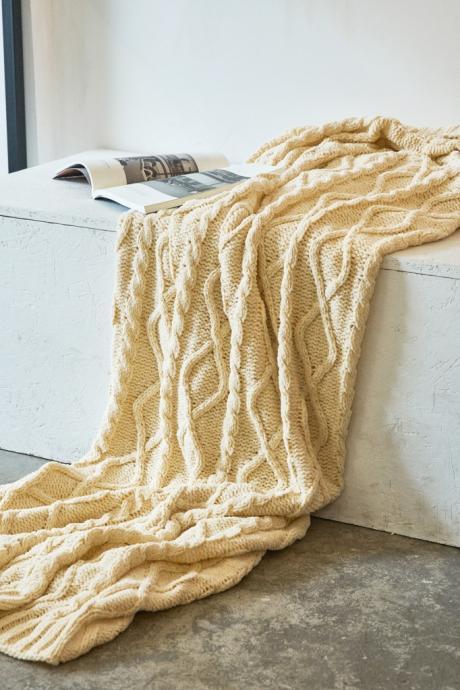 Bedding chenille knit blanket leisure blanket air conditioning blanket