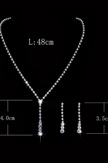 Bridal Accessories Necklace Earring Set
