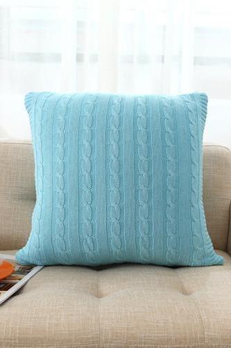 Cotton sofa pillow cushion Knitting pillows Lumbar pillows Simple sofa cushions Car pillow core