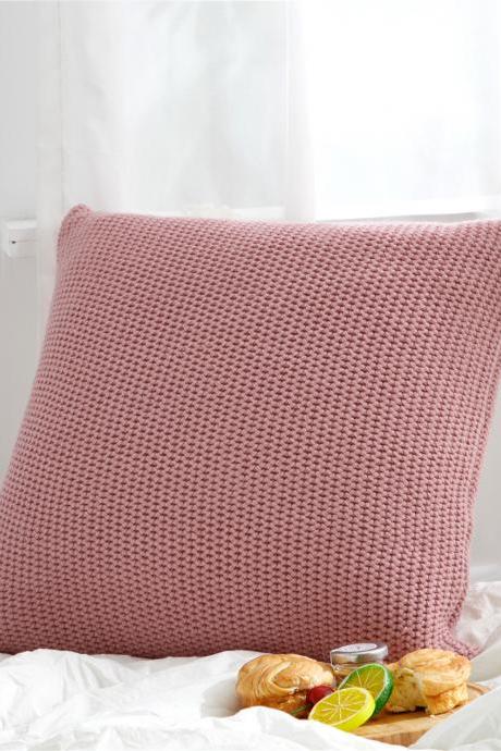 Fish scale knitted wool pillow cushion cover Sofa hug pillowcase