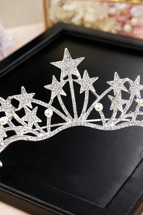 Bridal crown wedding accessories princess headband crown