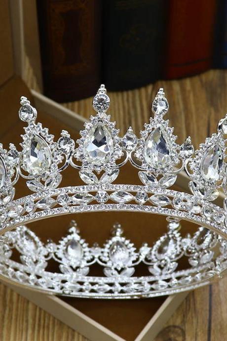 Bridal European Crown Princess Baroque Bridal Crown Hair Accessories