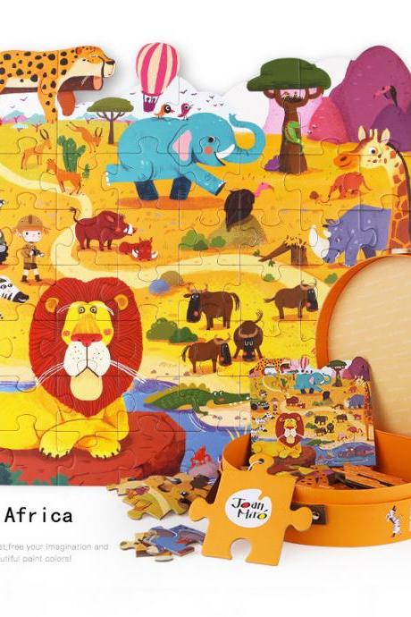 Children's Fun Theme Floor Puzzle Children's Platform Toy Birthday Gift