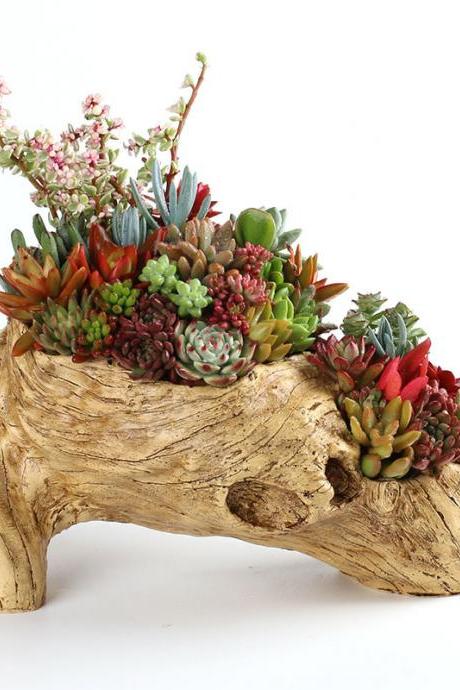 Home Decoration Supplies Hand-Painted Simulation Tree Root Flower Pot Home Gardening Large Pot