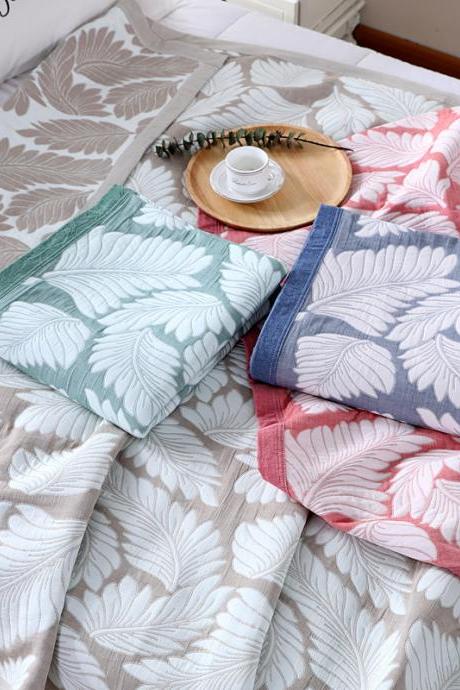 Houseware Gauze Summer Quilt Air Conditioning Blanket Sofa Decoration Blanket