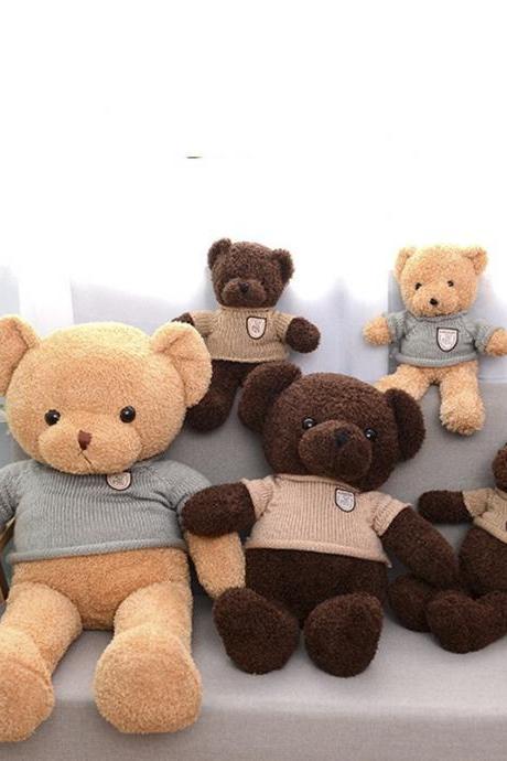 Sweater bear teddy bear plush toy hug bear doll doll doll girl child birthday gift