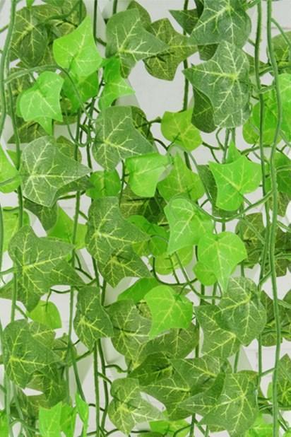 94in 20 Strands Fake Ivy Leaves Artificial Ivy Garland Greenery Decor Faux Green Hanging Plant Vine for Wall Party Wedding Room Home Kitchen Indoor & Outdoor Decoration