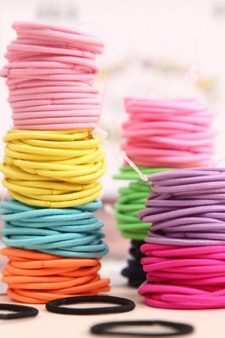  400pcs Baby Hair Ties, Elastic Hair Bands Soft Scrunchies for Toddlers Infants, Small Rubber Bands