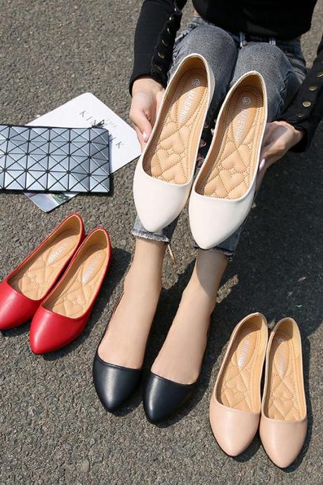Flat heel pointed toe flat shoes casual shoes