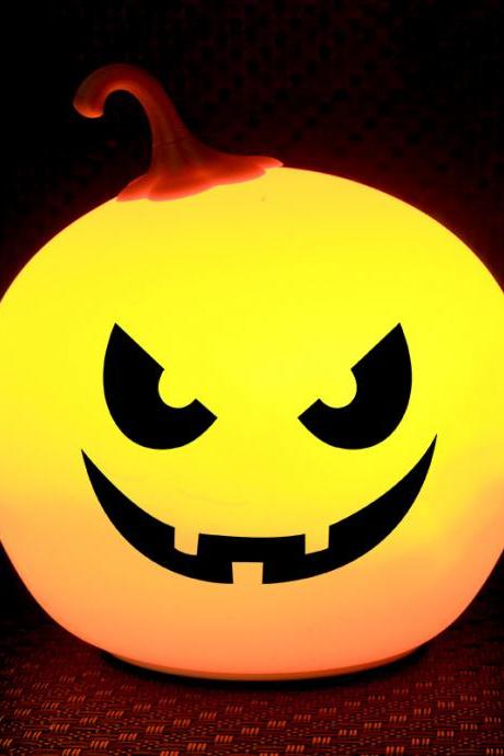 Pumpkin lantern halloween night light festival colorful decoration props usb small table lamp