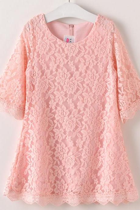 Girls' Western-style Lace Skirt 2022 Summer Cotton Parent-Child Dress Western-style Children's Princess Dress