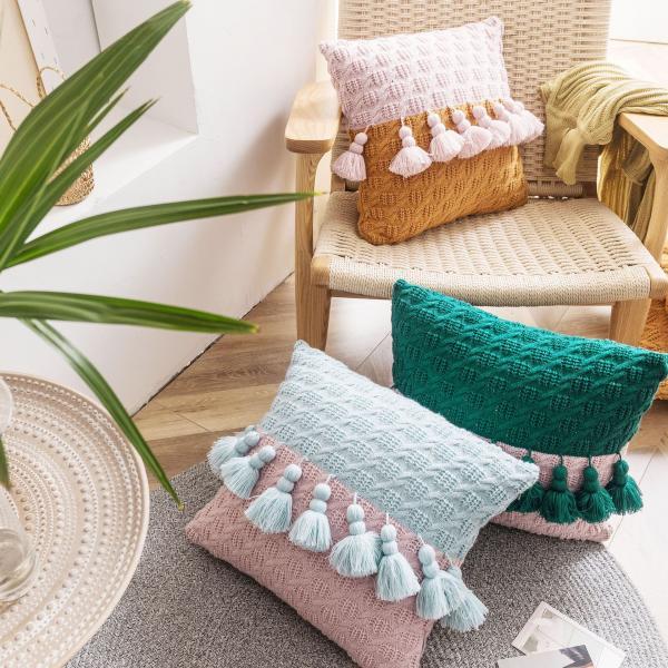 Nordic Knitted Pillowcase ..